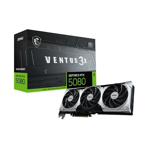 Card màn hình MSI RTX 5080 16G VENTUS 3X OC PLUS 16GB GDDR7